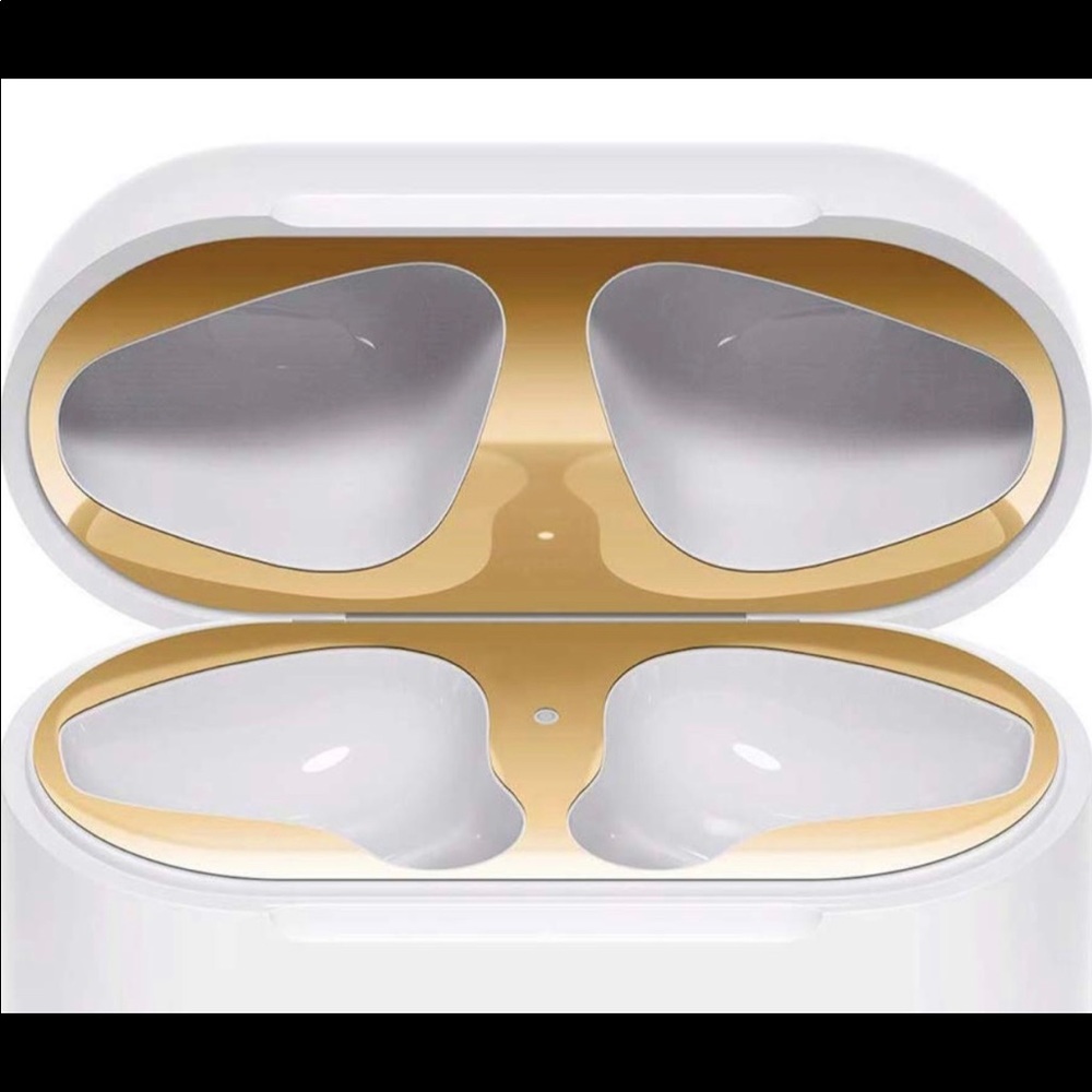 New airpod dust sticker for airpods gold